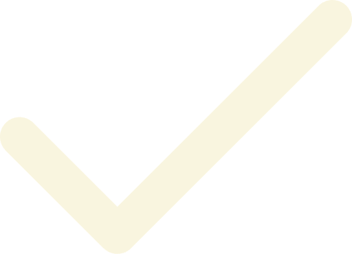 Icône de coche blanche symbolisant la validation